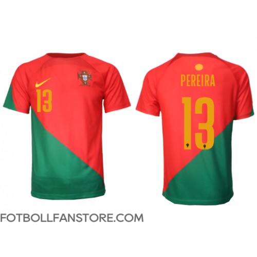 Portugal Danilo Pereira #13 Hemma matchtröja VM 2022 Kortärmad Billigt